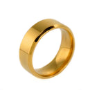 Men Women Elegant Comfortable Finger Ring Couple Wedding Band US Size 9 Gold 7.8mm