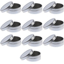 Lots of 10 Pieces 10g Empty Round Aluminum Tin Storage Jar Cosmetics Cream Containers with Screw Top Lids for Candles Balm Salves