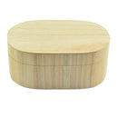 Unfinished Oval Shape Wooden Box Gift Jewelry Box DIY Base for Kids Crafts