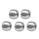 Pack of 5 Pumpkin Position Spacer Beads Stopper Beads for Bracelet Necklace 3mm