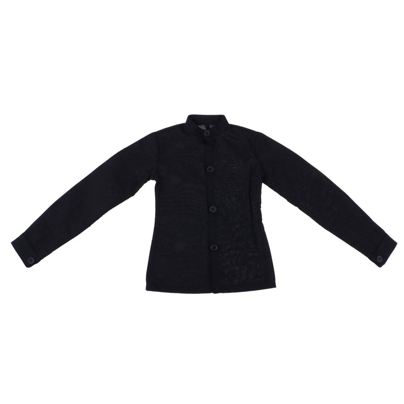 1/3 Male BJD Black Stand-Collar Shirt Clothing for Normal 70cm Uncle Dolls