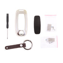 Car Remote Flip Key Cover Case Skin Protection for Nisan Venucia T90 Silver
