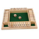 Shut The Box Board Game Set Number Drinking Games Party Pub Bar Family Game