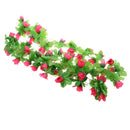 Artificial Realistic Rose Hanging Silk Garland Flower Vine Wedding Home Party Floral Decor Supplies Craft Projects DIY Rosy