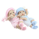 Real Life 12inch Reborn Baby Twins Doll Full Silicone Fake Newborn Baby Doll Children Christmas Gift