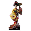 12inch Japanese Kimono Geisha Doll Kokeshi Handicraft Home Decoration Yellow Clothes