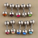 10 Pieces Stainless Steel Ear Tragus Ring Lip Tongue Bar Piercings Jewelry 14G