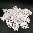 50 Piecess Hollow Wooden Christmas Tree Flatback Embellishments for Scrapbooking