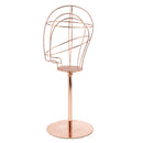 21inch Metal Wire Mannequin Head Hat Baseball Cap Rack Stand Wig Storage Dryer Holder Display Rose Gold
