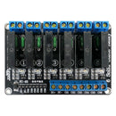 24V 6 Channel G3MB-202P Solid State Relay Module With Resistive Fuse 240V 2A Output