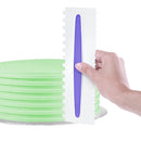 3 Piece Cake Icing Comb Plastic Sugar Craft Cream Scrapers Baking Tool