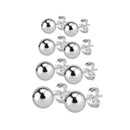 4 Pairs Jewelry Stainless Steel Mens Womens Stud Earrings Ear Plugs