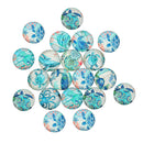 20pcs Round Handmade Photo Glass Cabochon Dome Cameo Pendant Setting Crafts