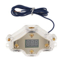 Car Audio Power Distribution Block Digital Display With Voltmeter