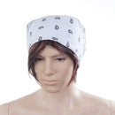 Men Women White With Black Pattern Paisley Bandana Handkerchief Cap Scarf Head Decoration Face Mask Head Tie Wrap