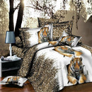 3D Tiger Duvet Cover Sheet Bed Linen Pillowcase Bedding Set Double Queen
