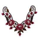 Lace Embroidered Floral Collar Applique for Clothes Dress Neckline Trims Sewing CL899