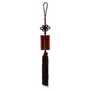 Wood Ethnic Chinese Abacus Amulet Pendant Car Rearview Mirror Charm Ornament