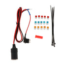 1set 100cm Car Cigarette Cigar Lighter socket 12V Extension standard Fuse Tap Holder Lead with Small size fuse 5/10/15A