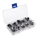 80Pcs/box Heavy Duty Sea Boat Fishing Rod Guides Top Tips Pole Rod Eye Rings, 10 Mixed Sizes