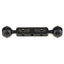 5'' Double Ball Arm for Connecting Strobe/Video Light to Underwater Photography Housing Black
