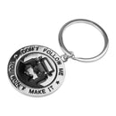 Round Car Key Chain Word Cover for "Don't Follow Me - You Won't Make It"