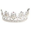 Silver Princess Bridal Wedding Headband Fancy Crown Crystal Hairband Jewelry