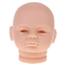 Lifelike 18inch Reborn Doll Accessory Vinyl Head Sculpt Awake Baby Doll Kits DIY Making Supplies