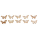 10 DIY Natural Wood Embellishments Crafts Card-making Scrapbooking Butterfly