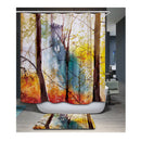 Home Bedroom Shower Room Door Window Decor Fabric Water-Resistant 3D Shower Curtain With 12 Hooks 3