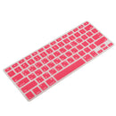 Korean / English Silicone Keyboard SKin Cover Guard Film Protector for Macbook Pro 13'' 15'' Red