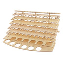 Wood Paint Bottles Rack Model Organizer Painting Brush Holder Storage Tool Stand