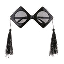 Fun Trencher Cap Sunglasses Graduation Cap Glasses Birthday Party Photo Props Cosplay Costume Accessory