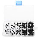 100pc Black Plastic Safety Eye Bear Doll DIY Plush Soft Animal Puppet Toy Craft 4/5/6/8/10mm