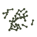 20 Pieces Chod Beads Plastic Beads Release Rig Heli Chod Bead Swivel Accessories Green for Carp Fishing
