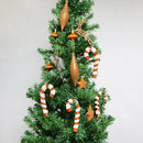 Lot of 24pcs Christmas Party Ornaments Xmas Tree Hanging Decor Bronze