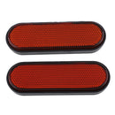 Motorcycle Bike FRONT FORK REFLECTOR ORANGE for Yamaha Honda Suzuki