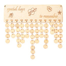 Special Day Blank MDF Unpainted Birthday Reminder Sign with Mini Circles