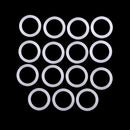 15 Pieces 22mm Plastic Crochet Ring Markers for Knitting Crochet DIY Handmade Sewing Craft Tool
