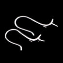 1 Pair of Sterling 925 Silver Ear Wire Ear Hooks Earring Findings Base DIY Jewelry