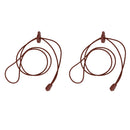 Elastic Lock Shoelaces for Running Jogging Sports - Brown