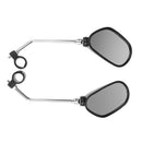 2 Pieces Mountain Bike Handlebar Mirror 360 Degree Rotating Rear View with Safety Reflector