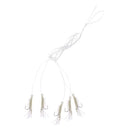 1 Pack Sabiki 5 Shrimp Rigs Glitter Glow in the Dark Fish Saltwater Fishing Bait Baits Lure Size 2