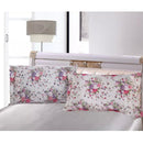 1 Pair Silk Soft Satin Standard Pillow Cushion Covers Floral Pillowcases Bed Decor