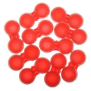 Plastic Portable Contact Lens Cases Holder Soaking Storage Container Travel Accessory Red PACK OF 10PCS