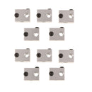 10Piece Aluminum Heater Block For 3D Printer Extruder Hot End 16x16x12mm V6