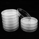 10 Sets Petri Dishes Plastic Sterile Cell Tissue Culture Dishes with Lids 60mm