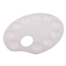 10 Holes Oval Plastic Acrylic Color Art Palette Watercolor Art Paint Drawing Tray Plate Disk Artist Essential Tools