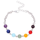 Multi-color Buddha Reiki Chakra Healing Energy Bracelet Beads Spiritual Gift