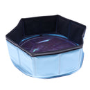 Foldable Pet Dogs Cats Swimming Cool Pools Round Shape Bathing Tub Dia. 30cm